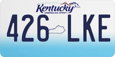 KY license plate 426LKE