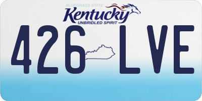 KY license plate 426LVE