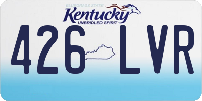 KY license plate 426LVR