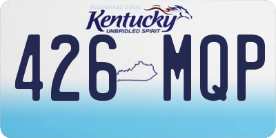 KY license plate 426MQP