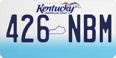 KY license plate 426NBM