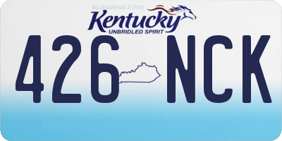 KY license plate 426NCK