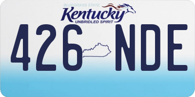 KY license plate 426NDE