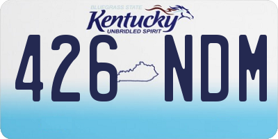 KY license plate 426NDM