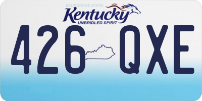 KY license plate 426QXE