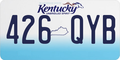 KY license plate 426QYB