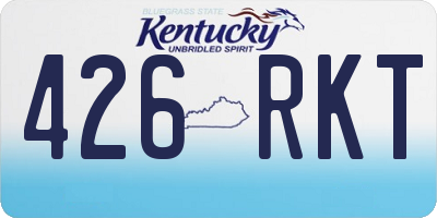 KY license plate 426RKT