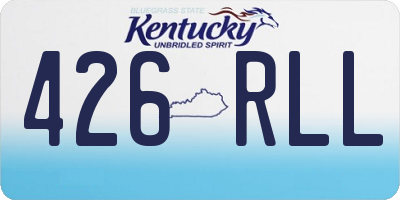 KY license plate 426RLL