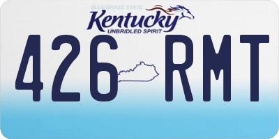KY license plate 426RMT