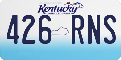 KY license plate 426RNS