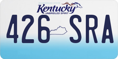 KY license plate 426SRA