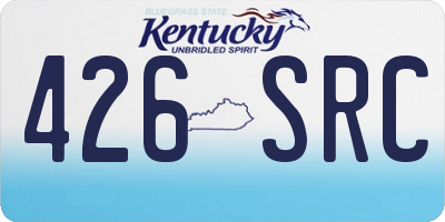 KY license plate 426SRC