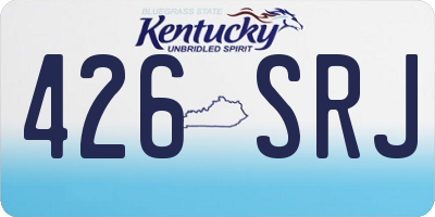 KY license plate 426SRJ