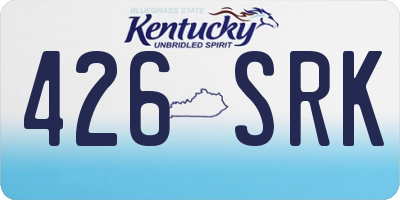KY license plate 426SRK