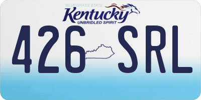 KY license plate 426SRL