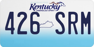 KY license plate 426SRM