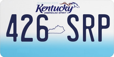 KY license plate 426SRP