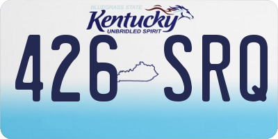 KY license plate 426SRQ