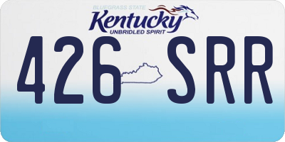 KY license plate 426SRR