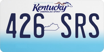 KY license plate 426SRS