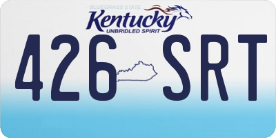 KY license plate 426SRT