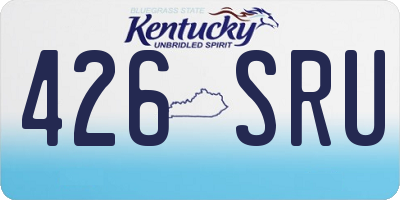 KY license plate 426SRU