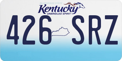 KY license plate 426SRZ