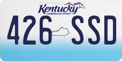KY license plate 426SSD