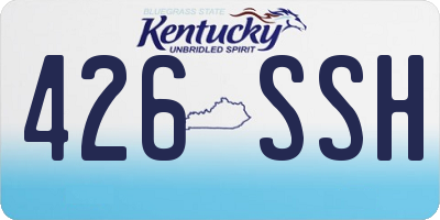 KY license plate 426SSH
