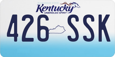 KY license plate 426SSK