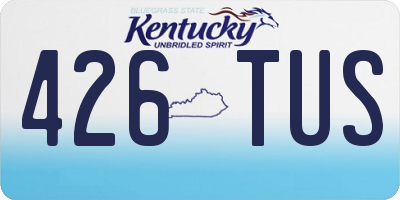 KY license plate 426TUS