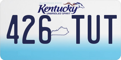KY license plate 426TUT