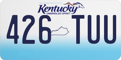 KY license plate 426TUU
