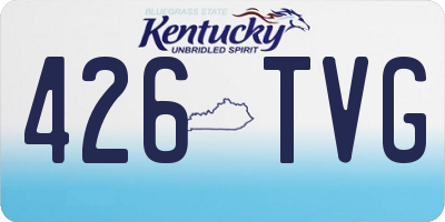 KY license plate 426TVG