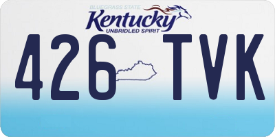 KY license plate 426TVK