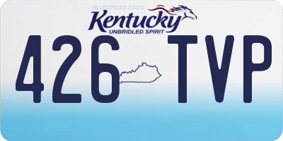 KY license plate 426TVP