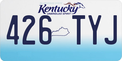 KY license plate 426TYJ