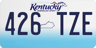 KY license plate 426TZE