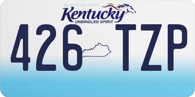 KY license plate 426TZP