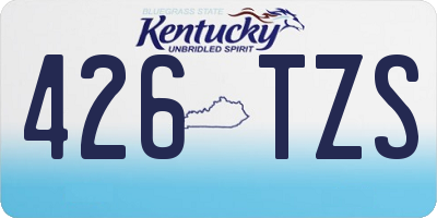 KY license plate 426TZS