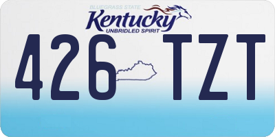 KY license plate 426TZT