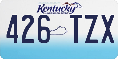 KY license plate 426TZX