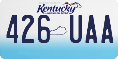 KY license plate 426UAA