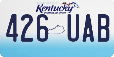 KY license plate 426UAB