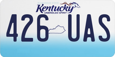 KY license plate 426UAS