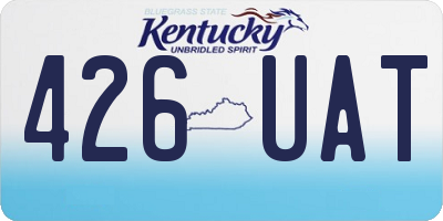 KY license plate 426UAT