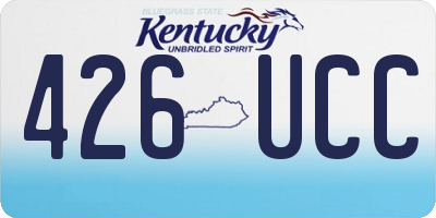 KY license plate 426UCC