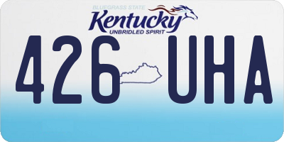 KY license plate 426UHA