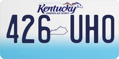 KY license plate 426UHO