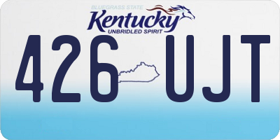 KY license plate 426UJT